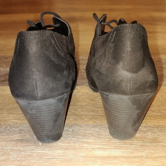 Dr. Scholl's Black Suede Heels - Picture 3 of 6